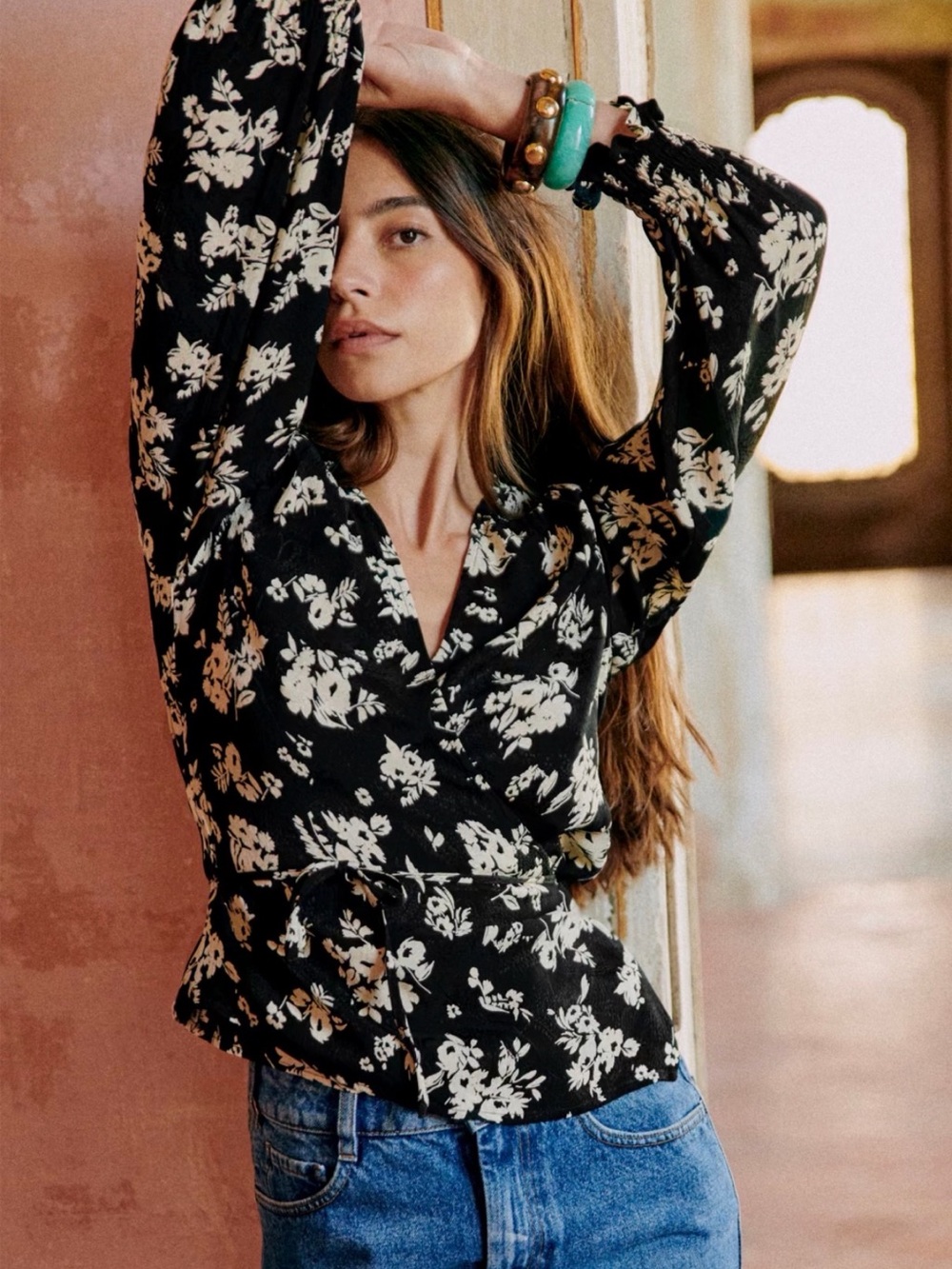 NWT Sezane Dafne Blouse US2